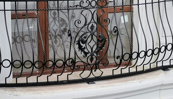 Ferforje korkuluk montaj sonrası